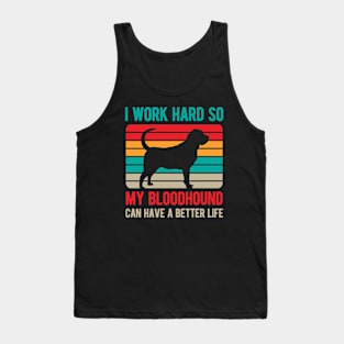 Funny Bloodhound Dog Tank Top